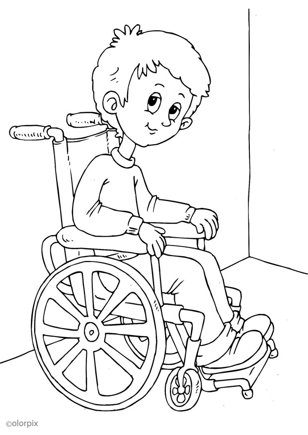Disegno da colorare: Disabilitato (Caratteri) #98445 - Pagine da Colorare Stampabili Gratuite