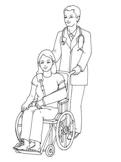 Disegno da colorare: Disabilitato (Caratteri) #98447 - Pagine da Colorare Stampabili Gratuite