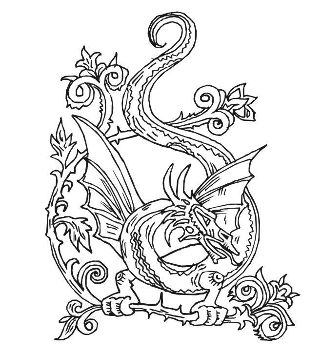 Disegno da colorare: Drago (Caratteri) #148345 - Pagine da Colorare Stampabili Gratuite