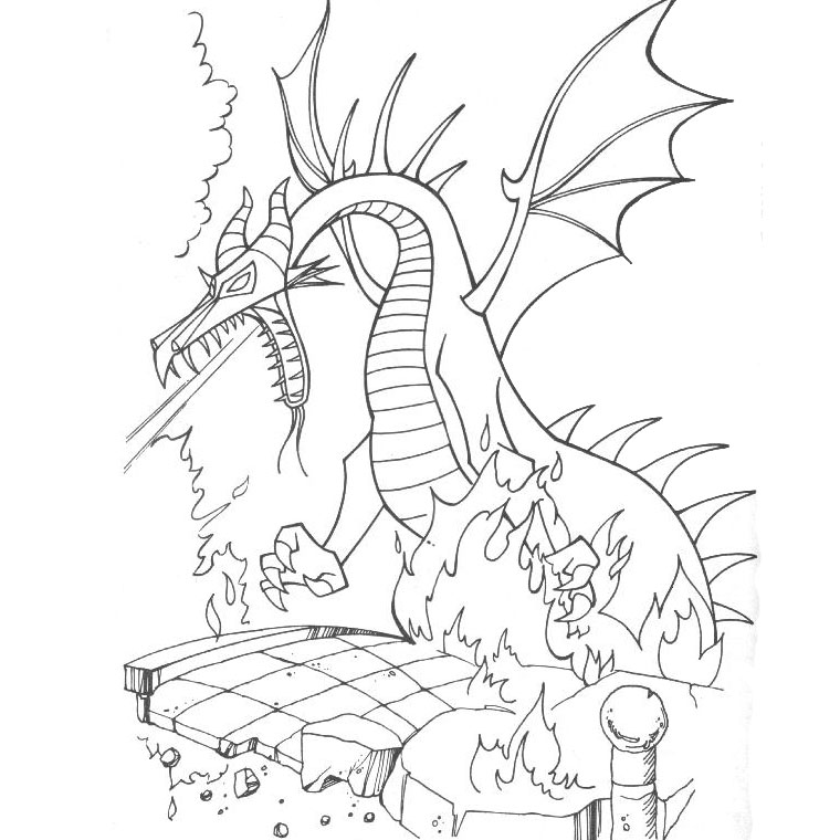 Disegno da colorare: Drago (Caratteri) #148410 - Pagine da Colorare Stampabili Gratuite