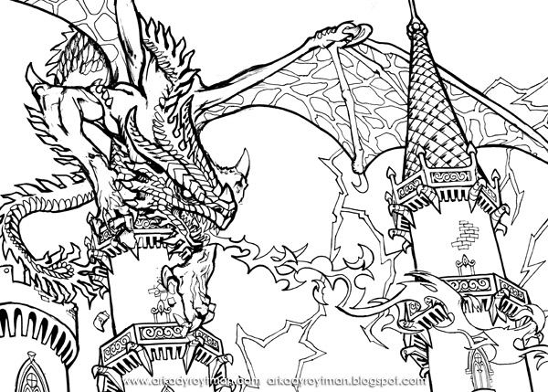 Disegno da colorare: Drago (Caratteri) #148518 - Pagine da Colorare Stampabili Gratuite