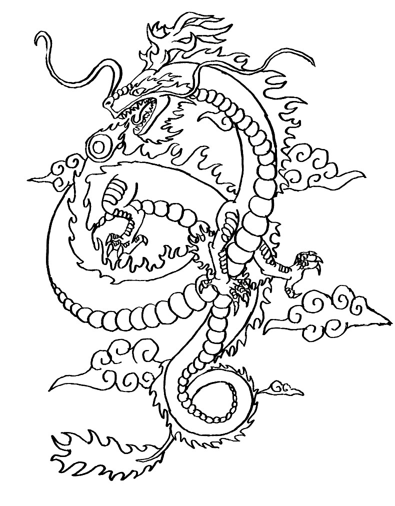 Disegno da colorare: Drago (Caratteri) #148619 - Pagine da Colorare Stampabili Gratuite