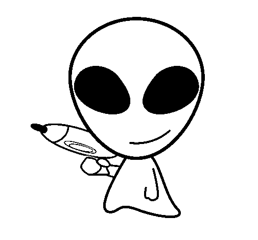 Disegno da colorare: Extraterrestre (Caratteri) #94667 - Pagine da Colorare Stampabili Gratuite