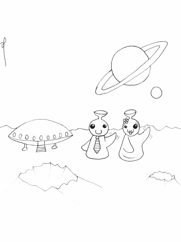 Disegno da colorare: Extraterrestre (Caratteri) #94680 - Pagine da Colorare Stampabili Gratuite