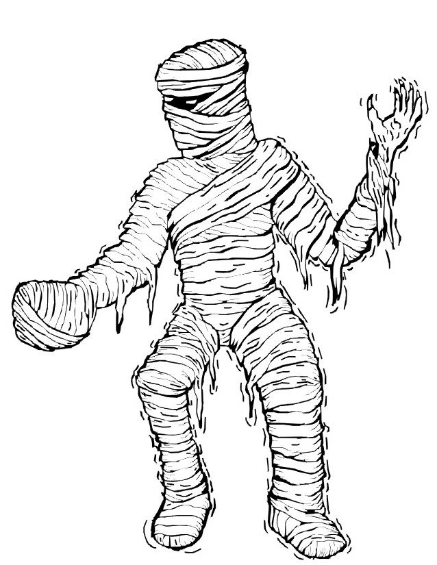 Disegno da colorare: Mummia (Caratteri) #147657 - Pagine da Colorare Stampabili Gratuite