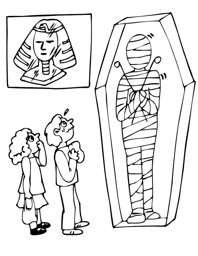 Disegno da colorare: Mummia (Caratteri) #147672 - Pagine da Colorare Stampabili Gratuite