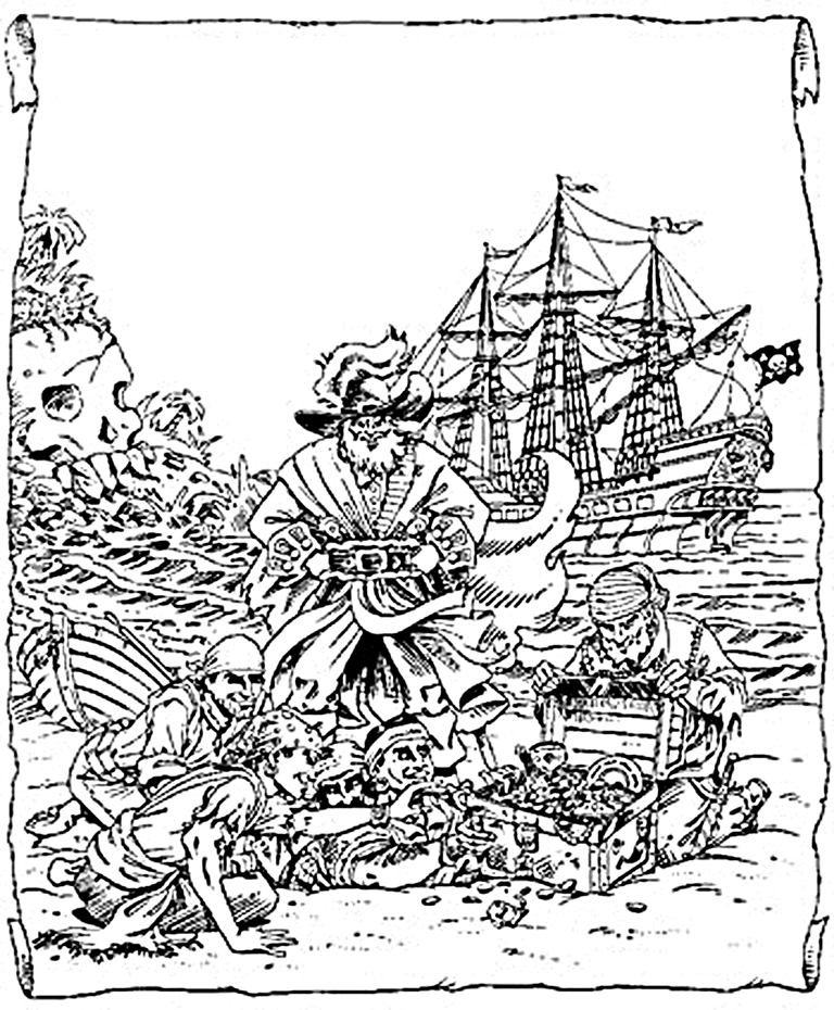 Disegno da colorare: Pirata (Caratteri) #105115 - Pagine da Colorare Stampabili Gratuite