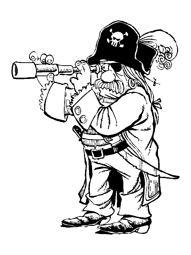 Disegno da colorare: Pirata (Caratteri) #105343 - Pagine da Colorare Stampabili Gratuite