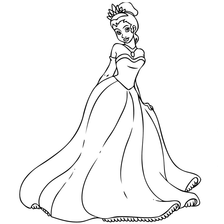 Disegno da colorare: Principessa (Caratteri) #85170 - Pagine da Colorare Stampabili Gratuite