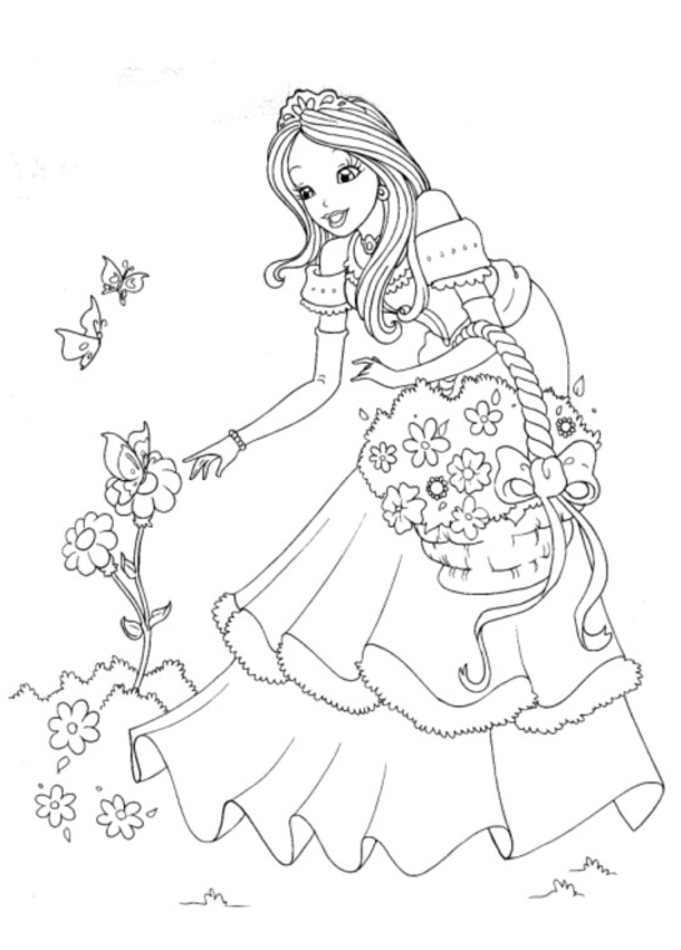 Disegno da colorare: Principessa (Caratteri) #85179 - Pagine da Colorare Stampabili Gratuite