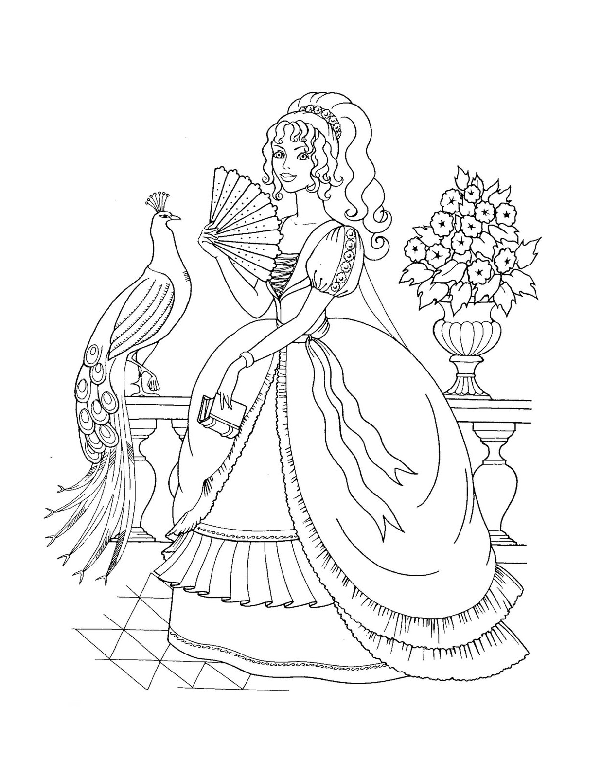 Disegno da colorare: Principessa (Caratteri) #85202 - Pagine da Colorare Stampabili Gratuite
