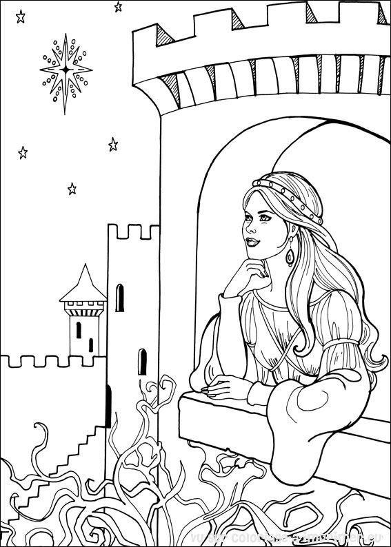 Disegno da colorare: Principessa (Caratteri) #85229 - Pagine da Colorare Stampabili Gratuite