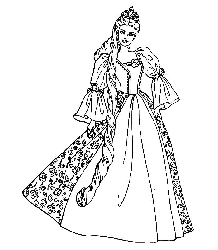 Disegno da colorare: Principessa (Caratteri) #85275 - Pagine da Colorare Stampabili Gratuite