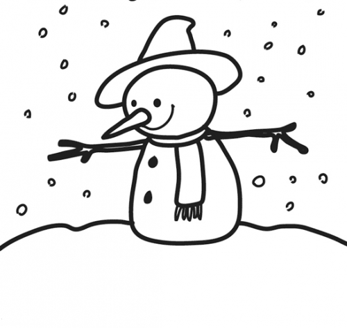 Disegno da colorare: Pupazzo di neve (Caratteri) #89175 - Pagine da Colorare Stampabili Gratuite