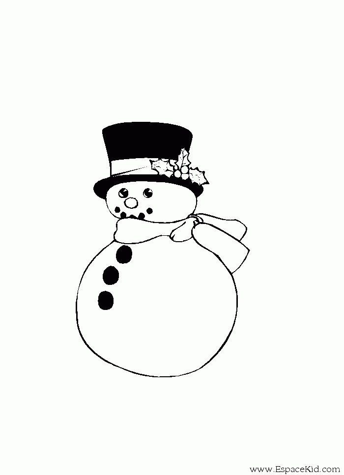 Disegno da colorare: Pupazzo di neve (Caratteri) #89207 - Pagine da Colorare Stampabili Gratuite