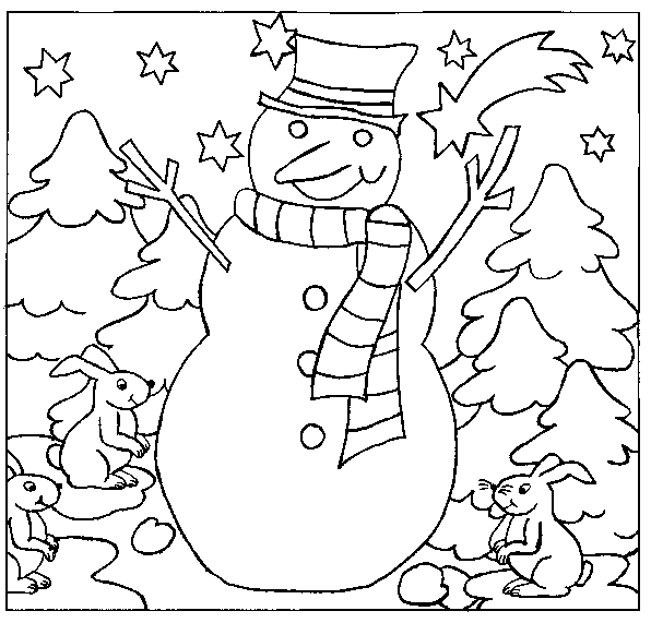 Disegno da colorare: Pupazzo di neve (Caratteri) #89219 - Pagine da Colorare Stampabili Gratuite