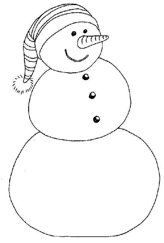 Disegno da colorare: Pupazzo di neve (Caratteri) #89254 - Pagine da Colorare Stampabili Gratuite