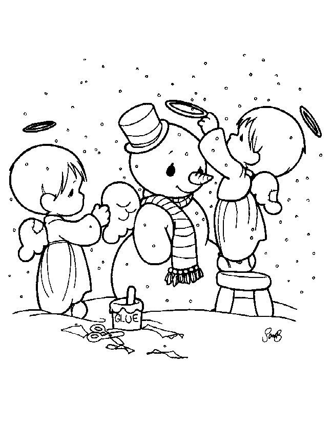 Disegno da colorare: Pupazzo di neve (Caratteri) #89291 - Pagine da Colorare Stampabili Gratuite