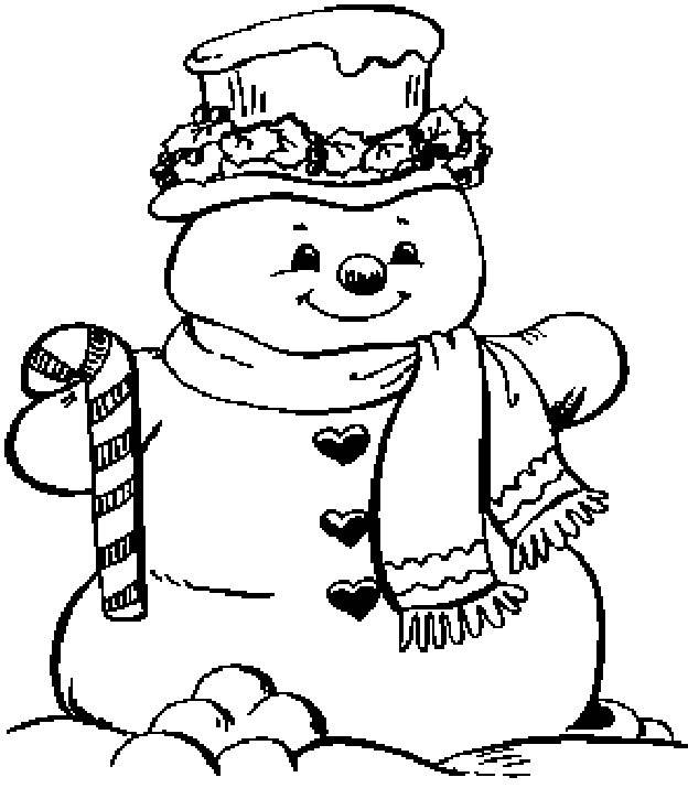 Disegno da colorare: Pupazzo di neve (Caratteri) #89296 - Pagine da Colorare Stampabili Gratuite