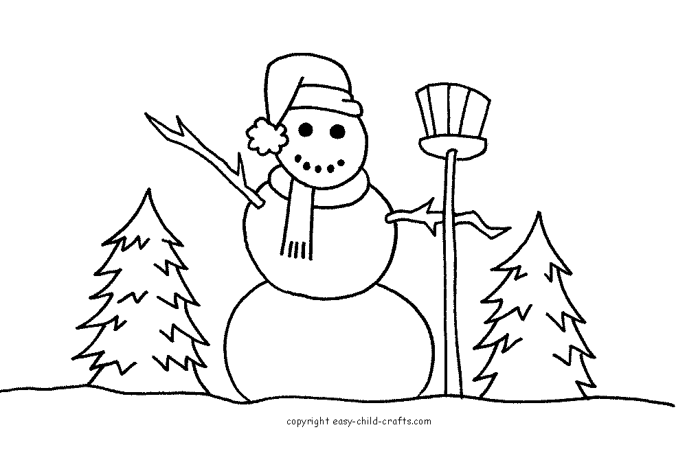 Disegno da colorare: Pupazzo di neve (Caratteri) #89349 - Pagine da Colorare Stampabili Gratuite