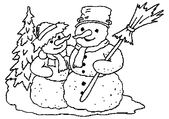 Disegno da colorare: Pupazzo di neve (Caratteri) #89351 - Pagine da Colorare Stampabili Gratuite