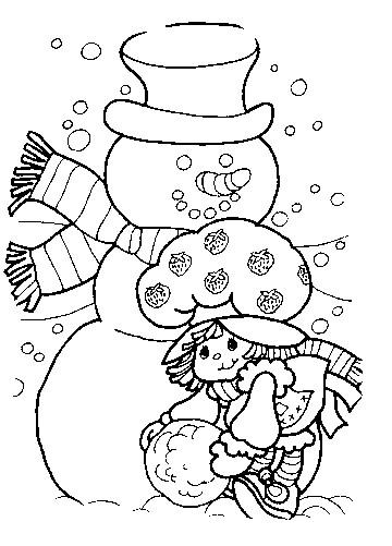 Disegno da colorare: Pupazzo di neve (Caratteri) #89466 - Pagine da Colorare Stampabili Gratuite