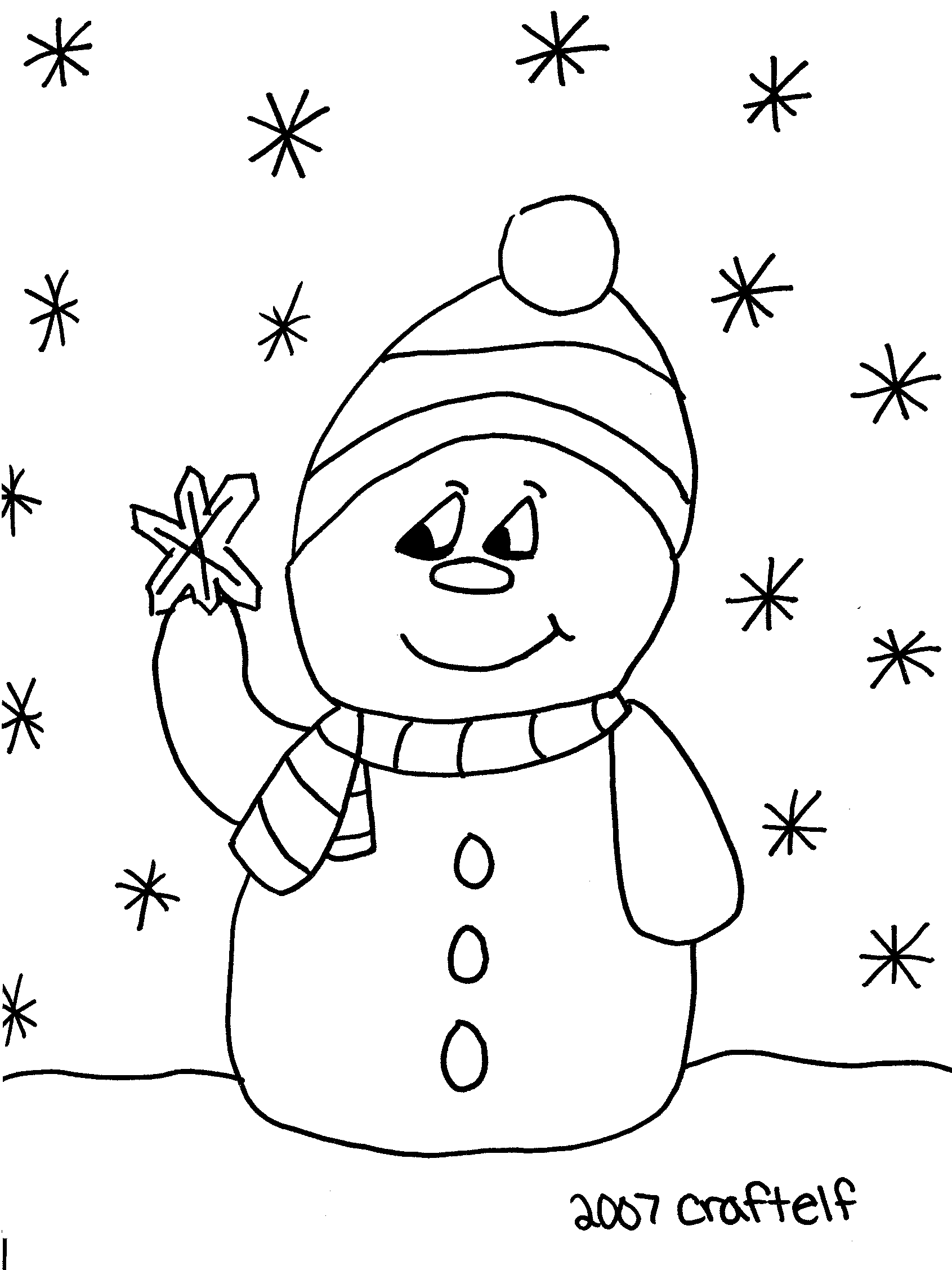 Disegno da colorare: Pupazzo di neve (Caratteri) #89479 - Pagine da Colorare Stampabili Gratuite