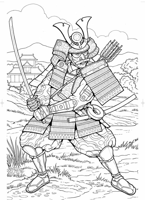 Disegno da colorare: Samurai (Caratteri) #107263 - Pagine da Colorare Stampabili Gratuite