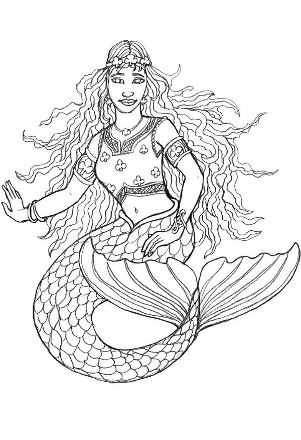 Disegno da colorare: Sirena (Caratteri) #147189 - Pagine da Colorare Stampabili Gratuite