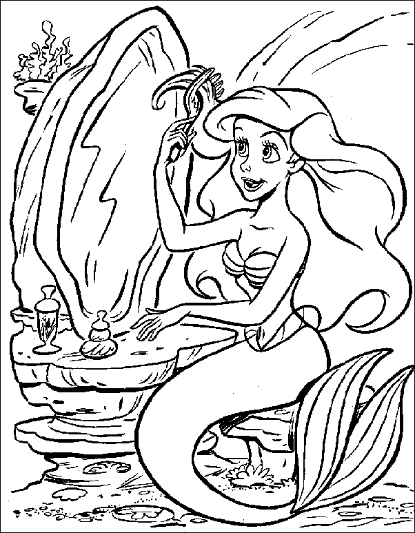 Disegno da colorare: Sirena (Caratteri) #147221 - Pagine da Colorare Stampabili Gratuite