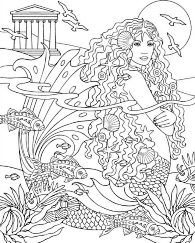 Disegno da colorare: Sirena (Caratteri) #147233 - Pagine da Colorare Stampabili Gratuite