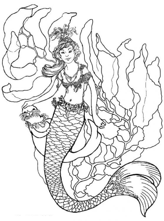 Disegno da colorare: Sirena (Caratteri) #147239 - Pagine da Colorare Stampabili Gratuite