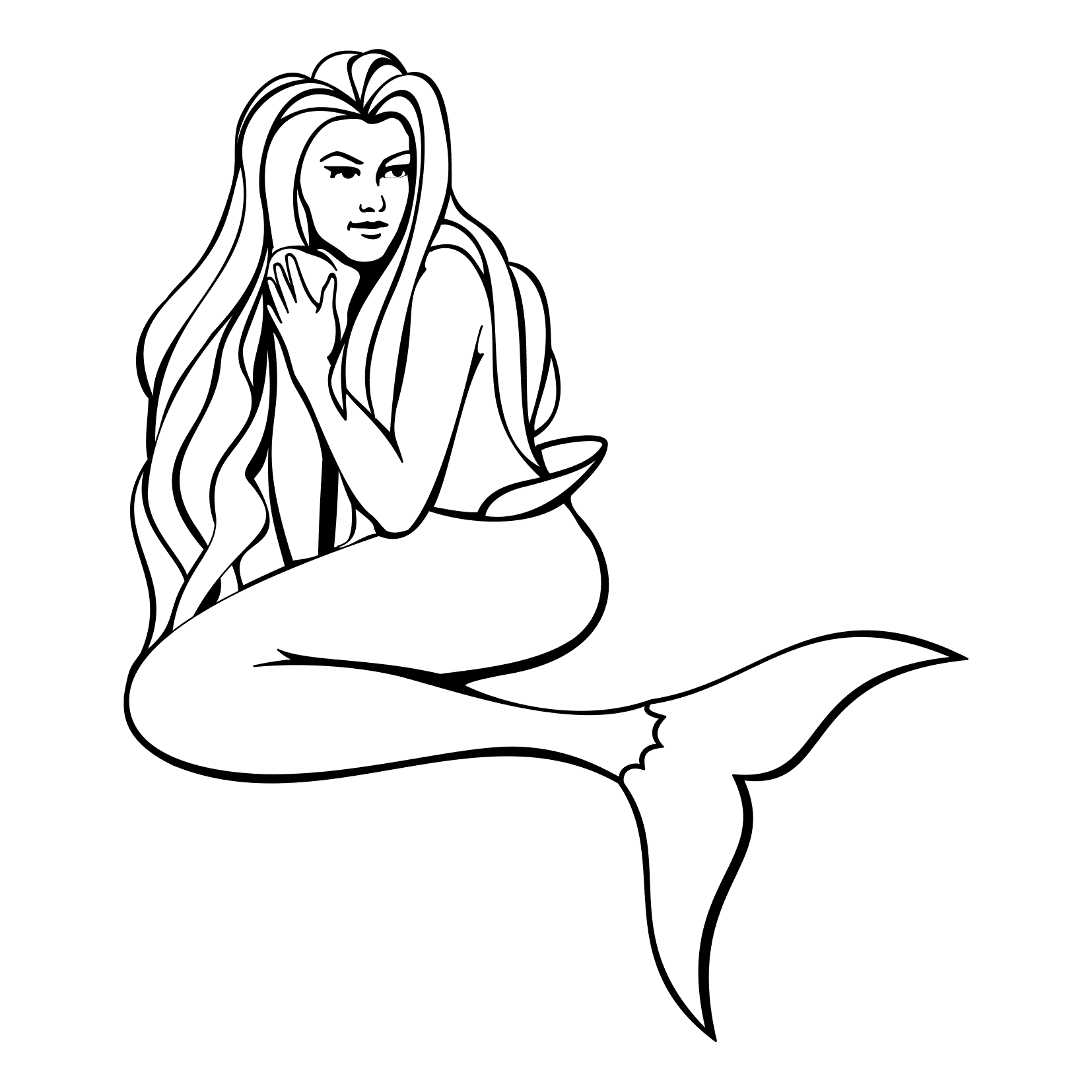 Disegno da colorare: Sirena (Caratteri) #147255 - Pagine da Colorare Stampabili Gratuite