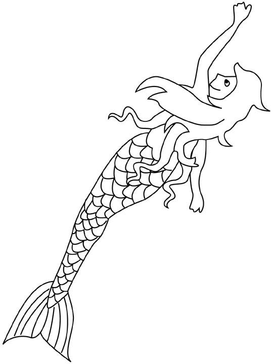Disegno da colorare: Sirena (Caratteri) #147267 - Pagine da Colorare Stampabili Gratuite
