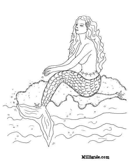 Disegno da colorare: Sirena (Caratteri) #147283 - Pagine da Colorare Stampabili Gratuite