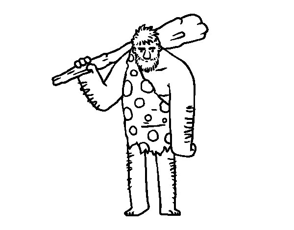 Disegno da colorare: Uomo preistorico (Caratteri) #150201 - Pagine da Colorare Stampabili Gratuite