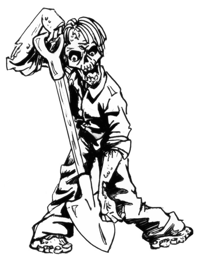 Disegno da colorare: zombie (Caratteri) #85537 - Pagine da Colorare Stampabili Gratuite