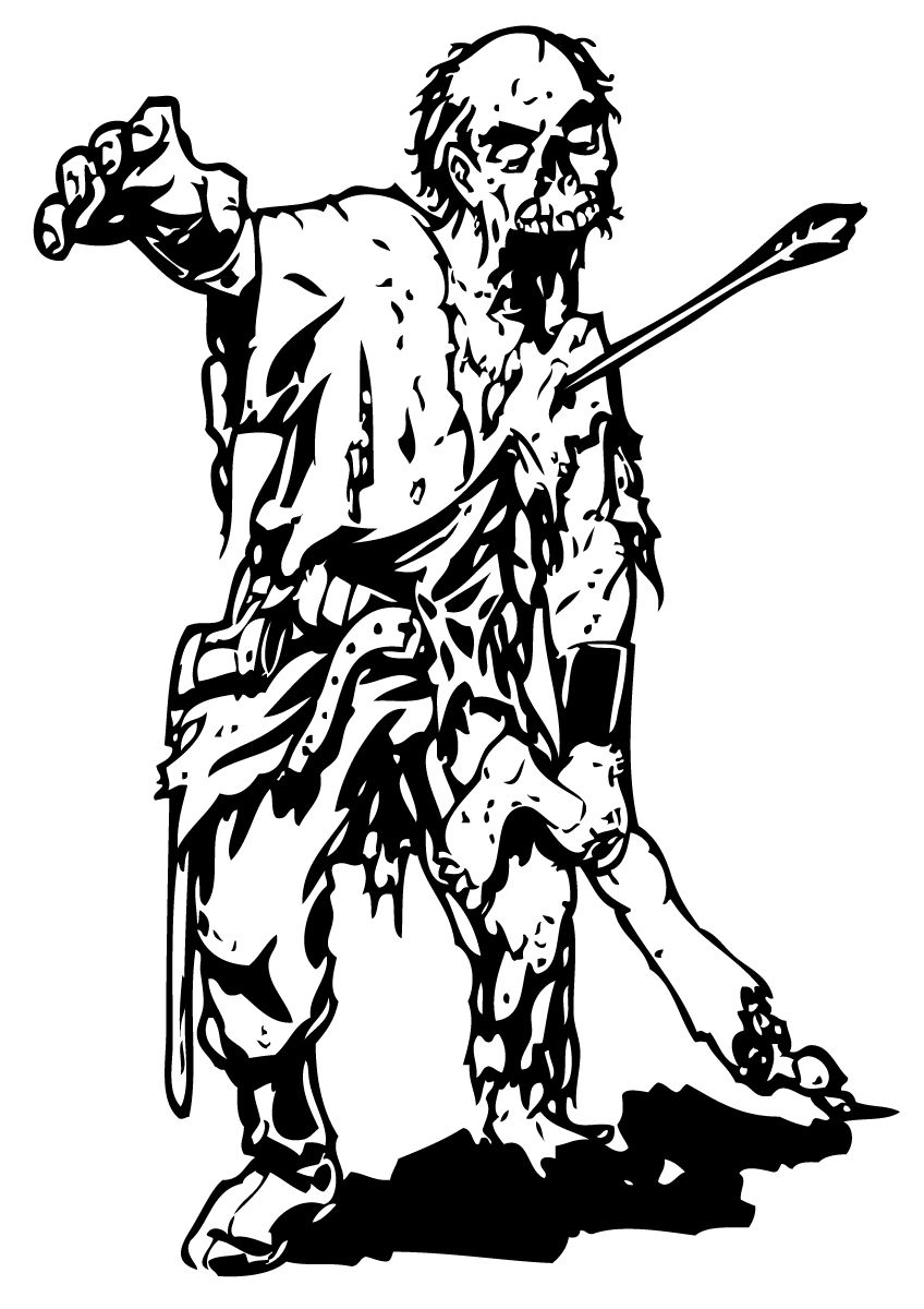 Disegno da colorare: zombie (Caratteri) #85644 - Pagine da Colorare Stampabili Gratuite