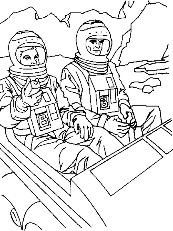Disegno da colorare: Astronauta (Carriere e Professioni) #87606 - Pagine da Colorare Stampabili Gratuite