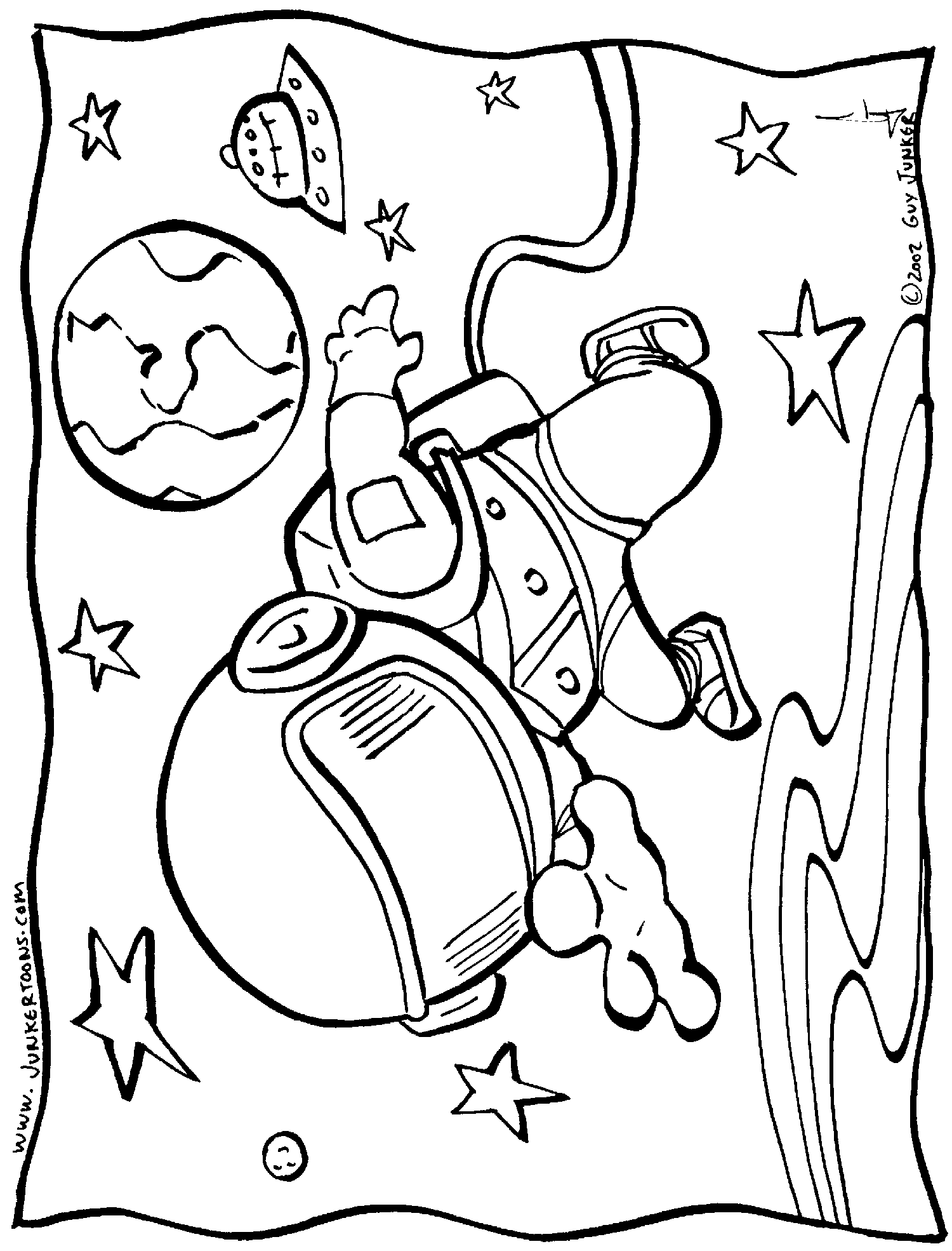 Disegno da colorare: Astronauta (Carriere e Professioni) #87666 - Pagine da Colorare Stampabili Gratuite