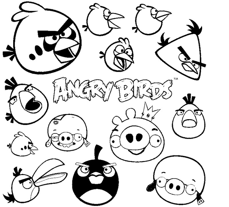 Disegno da colorare: Angry Birds (Cartoni animati) #25028 - Pagine da Colorare Stampabili Gratuite