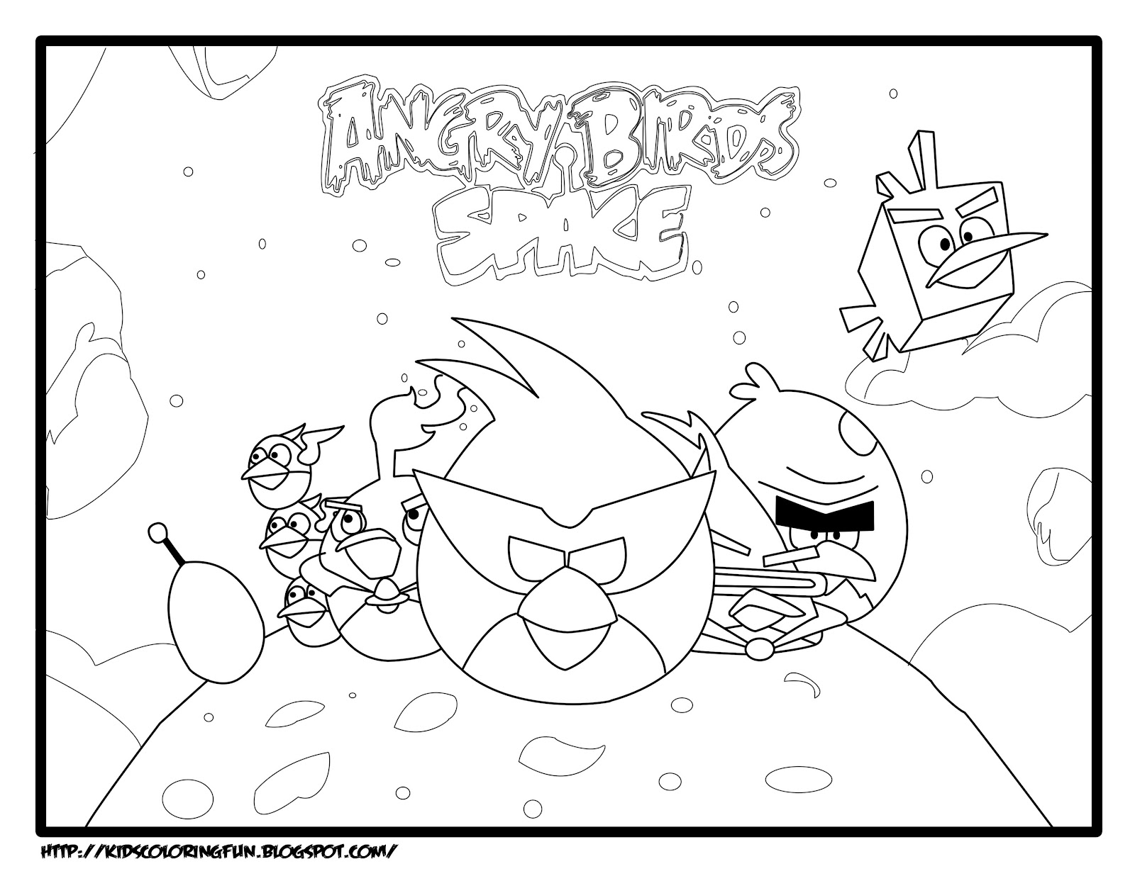 Disegno da colorare: Angry Birds (Cartoni animati) #25033 - Pagine da Colorare Stampabili Gratuite