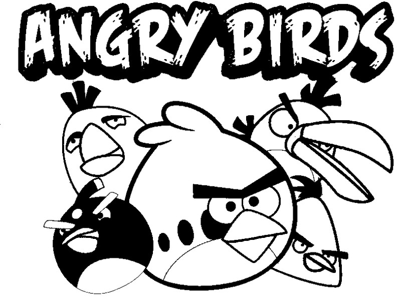 Disegno da colorare: Angry Birds (Cartoni animati) #25036 - Pagine da Colorare Stampabili Gratuite