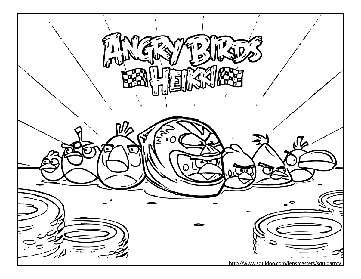 Disegno da colorare: Angry Birds (Cartoni animati) #25040 - Pagine da Colorare Stampabili Gratuite
