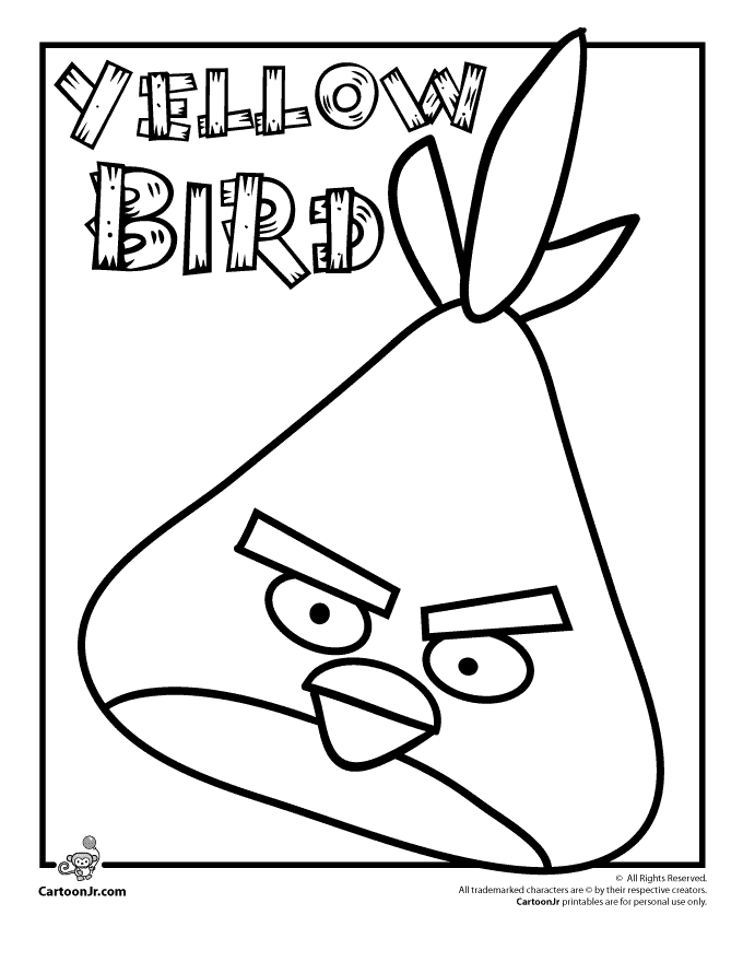 Disegno da colorare: Angry Birds (Cartoni animati) #25041 - Pagine da Colorare Stampabili Gratuite