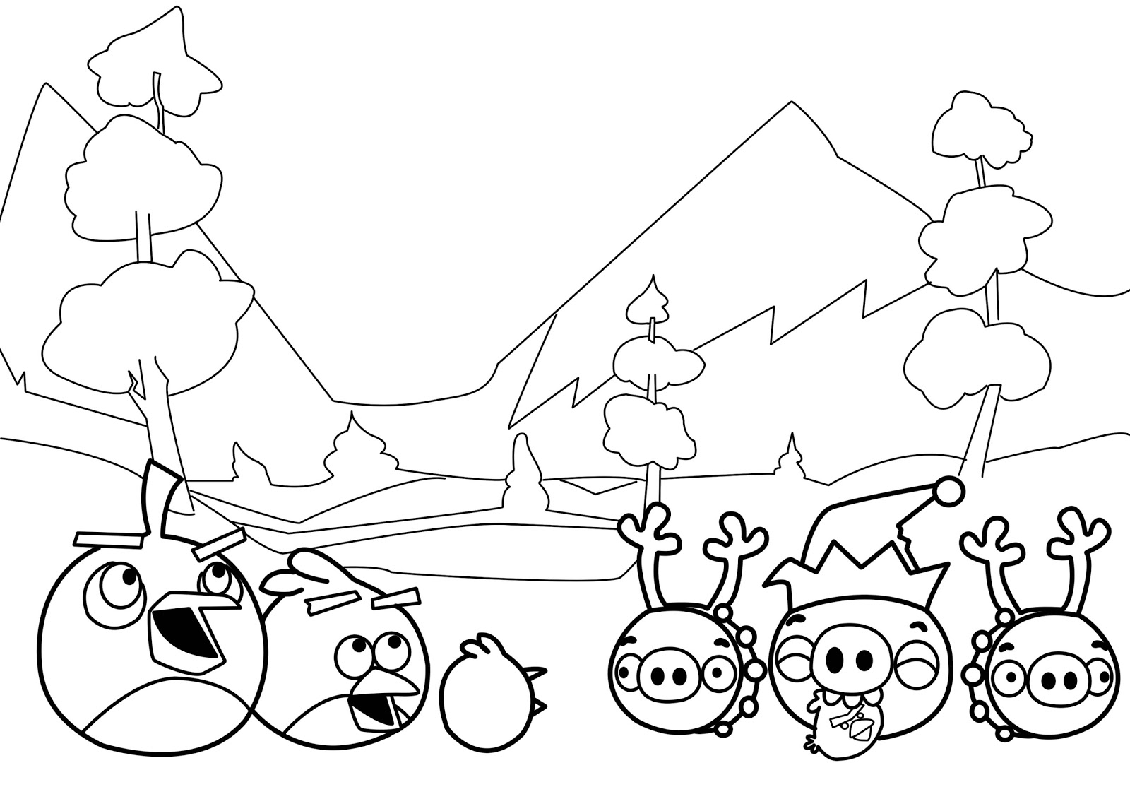 Disegno da colorare: Angry Birds (Cartoni animati) #25042 - Pagine da Colorare Stampabili Gratuite
