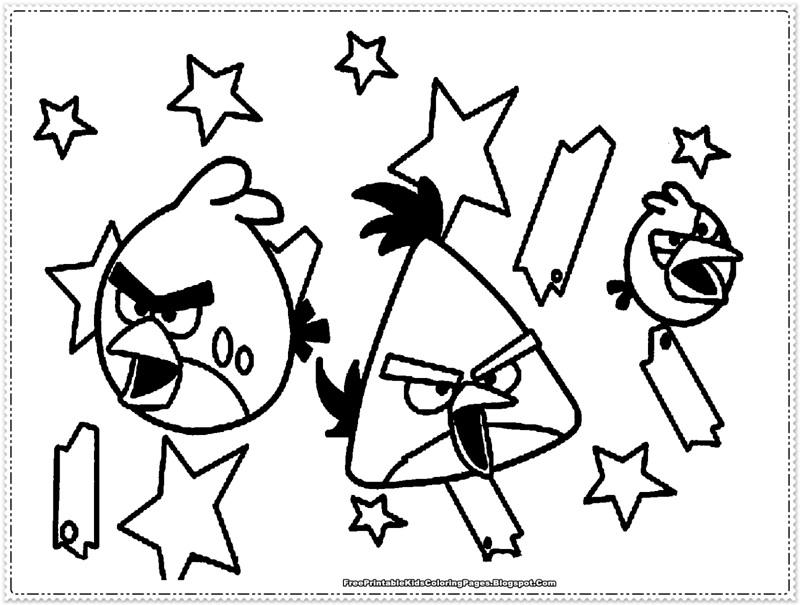 Disegno da colorare: Angry Birds (Cartoni animati) #25046 - Pagine da Colorare Stampabili Gratuite