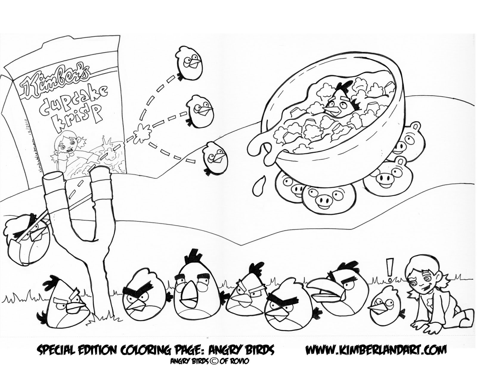 Disegno da colorare: Angry Birds (Cartoni animati) #25072 - Pagine da Colorare Stampabili Gratuite