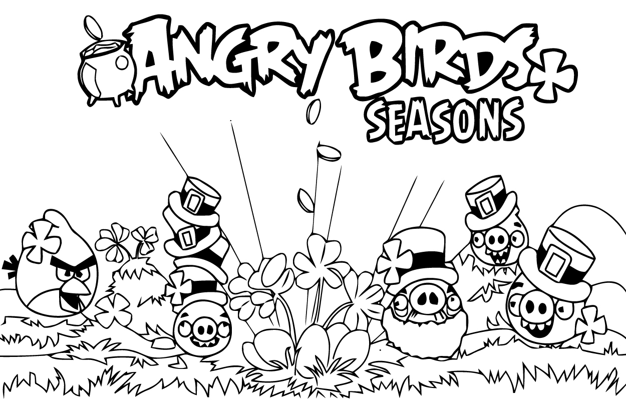 Disegno da colorare: Angry Birds (Cartoni animati) #25073 - Pagine da Colorare Stampabili Gratuite