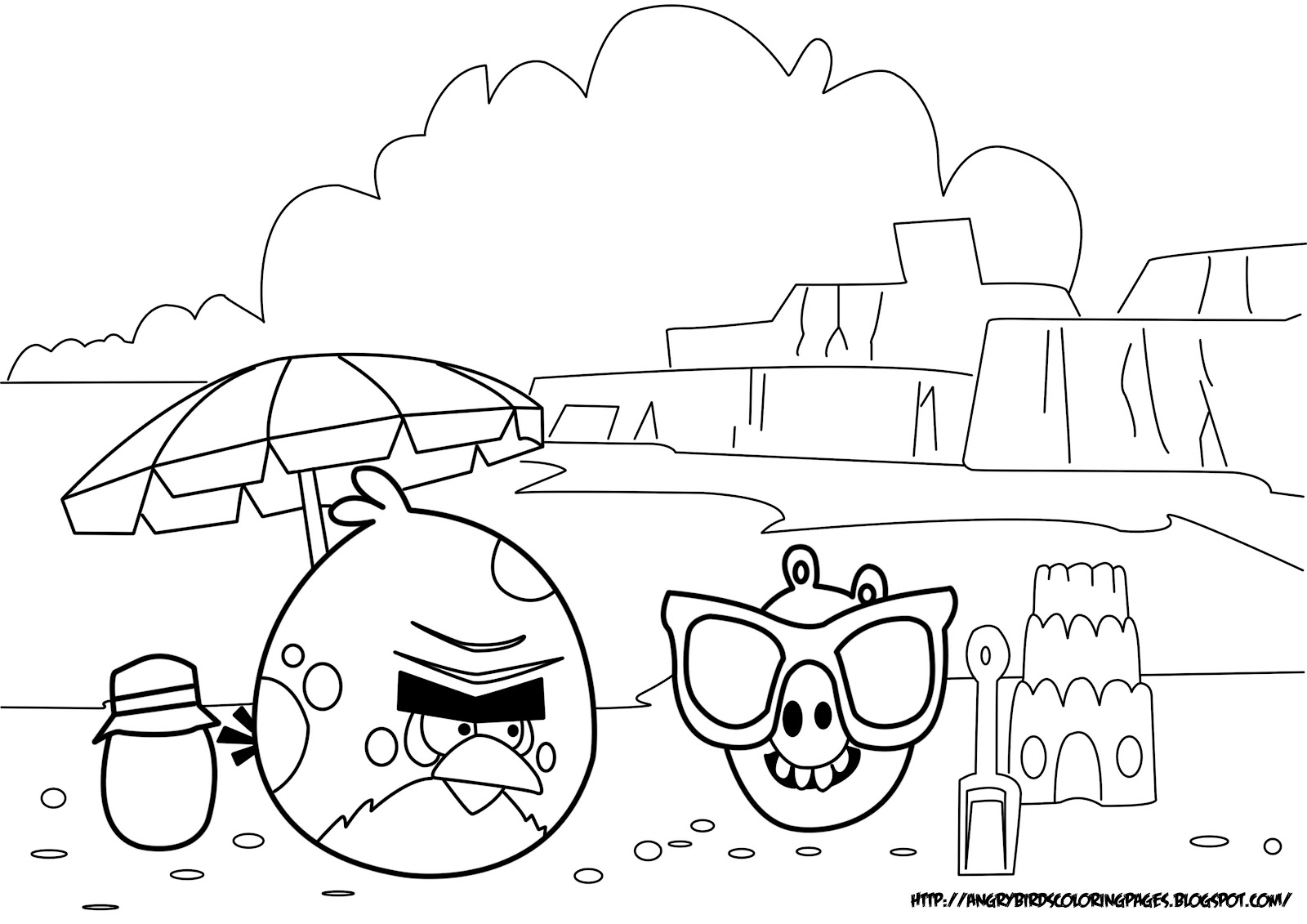 Disegno da colorare: Angry Birds (Cartoni animati) #25076 - Pagine da Colorare Stampabili Gratuite